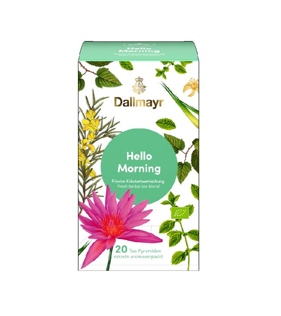 Dallmayr Hello Morning Organic Herbal Tea Blend - 20 Pyramids
