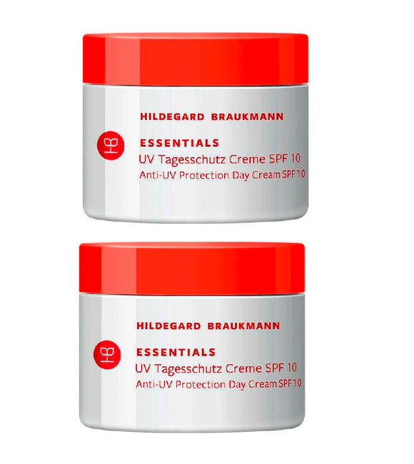 2xPack Hildegard Braukmann ESSENTIALS UV Day Protection Cream SPF 10 - 100 ml