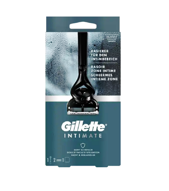 Gilette Intimate Razor with 2 Blades for Men