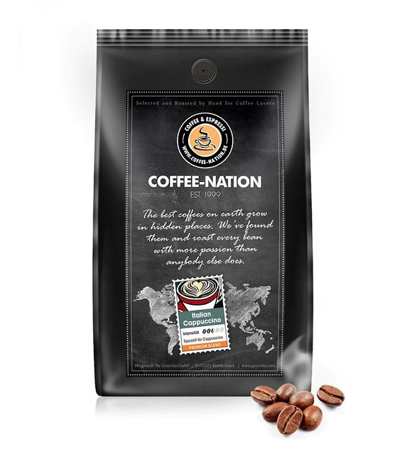 Coffee-Nation ITALIAN CAPPUCCINO - Coffee Beans or Ground - 500 to 1000 g