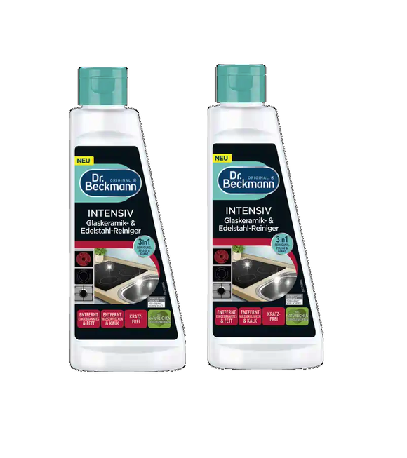 2xPack Dr. Beckmann Intensive Glass Ceramic & Stainless Steel Cleaner - 500 ml