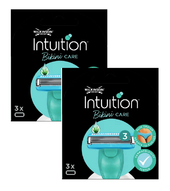 WILKINSON Sword Intuition Bikini Care Razor Blades - 6 Pcs