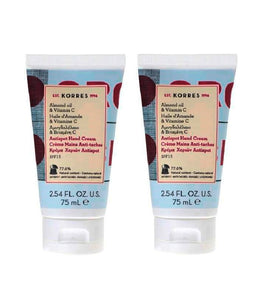 2xPack KORRES Almond Oil & Vitamin C Anti-Spot SPF 15 Hand Cream - 150 ml