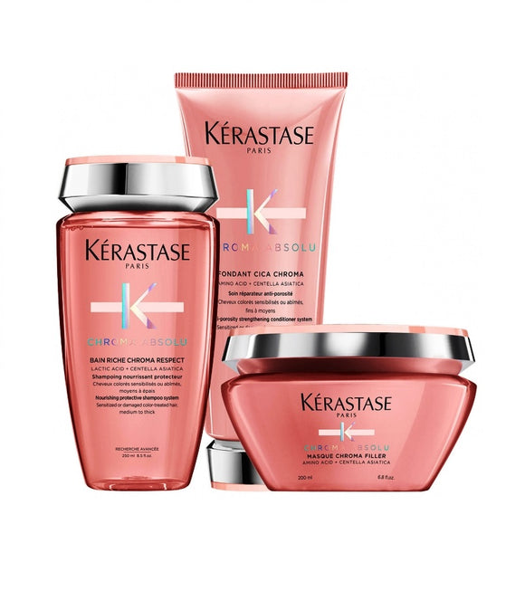 Kerastase Chroma Absolu Riche Intensive Care Set for Colored Hair