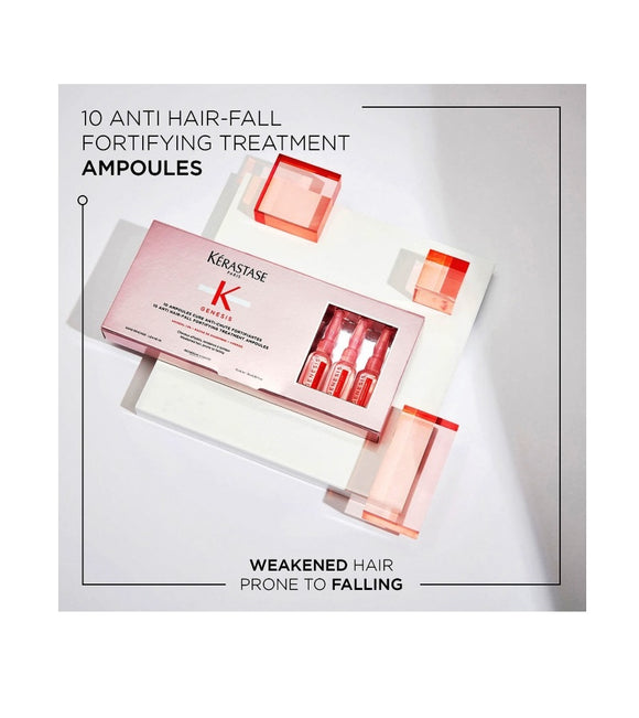 Kerastase Genesis Anti-Hair Loss Fortifying Cure Ampoules - 60 ml