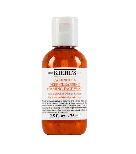 KIEHL'S Calendula Deep Cleansing Foaming Face Wash - 75 to 500 ml