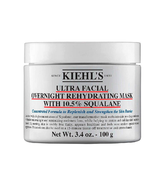 KIEHL'S Ultra Facial Overnight Rehydrating Mask with 10.5% Squalane - 100 ml