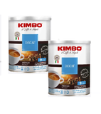 2xPack Kimbo Decaf Ground Coffee in Tin Cans - 500 g