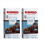 2xPack Kimbo Espresso Decaffeinato Ground Coffee - 500 g