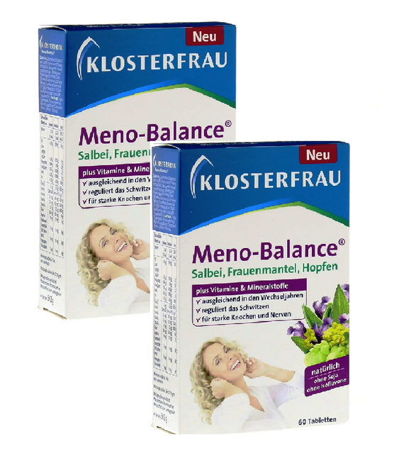 2xPack KLOSTERFRAU Meno-balance Tablets - 120 Pcs