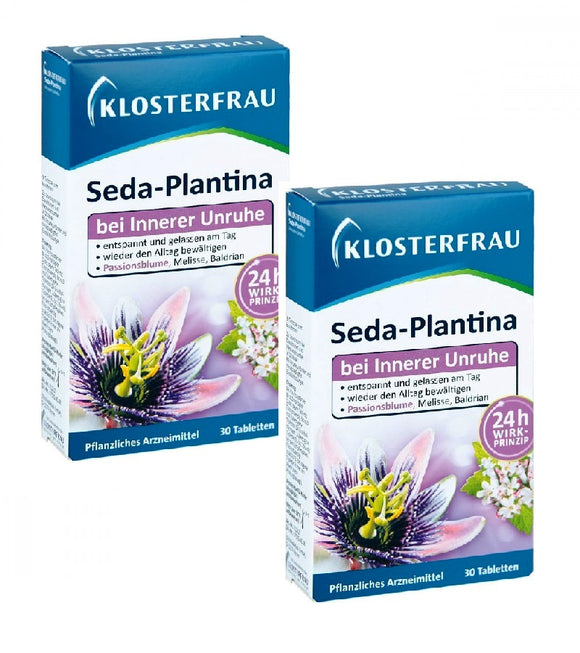 2xPack KLOSTERFRAU Seda-Plantina Coated Tablets - 60 Pcs