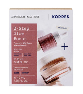 KORRES Apothecary Wild Rose 2-Step Glow Boost Facial Care Set