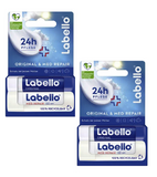 2xPack Labello by Nivea Original + Med Repair Lip Care Balm Sticks