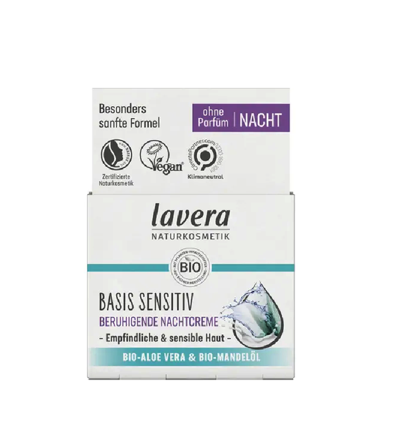 Lavera Organic Base Sensitive Night Cream - 50 ml