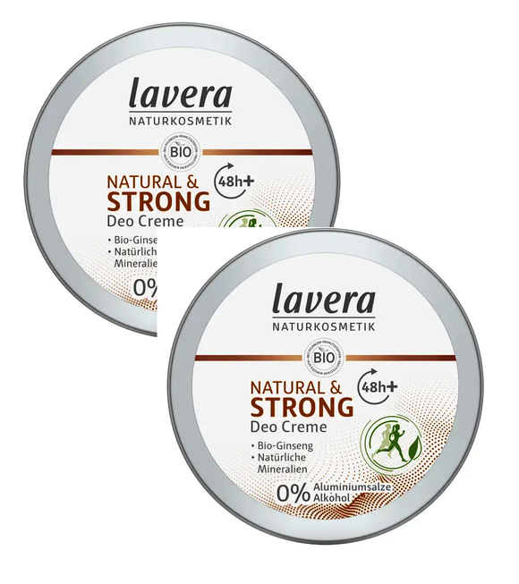 2xPack Lavera Natural & Strong  Deodorant Cream - 100 ml