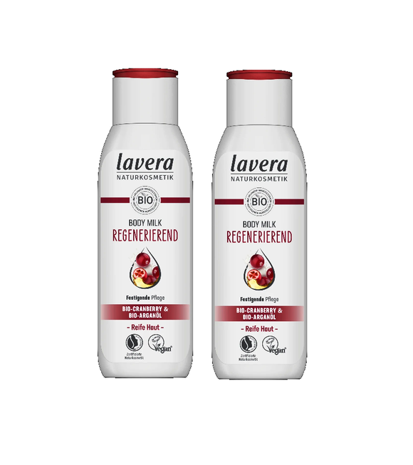 2xPack Lavera Organic Regenerating Body Milk - 400 ml