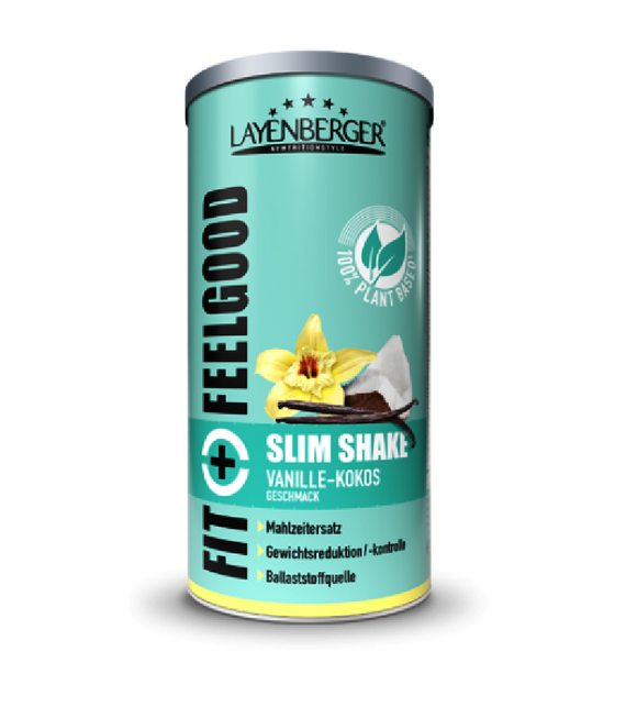 Layenberger SLIM SHAKE POWDER PLANT BASED Vanilla Coconut Flavor Meal Replacement - 400 g