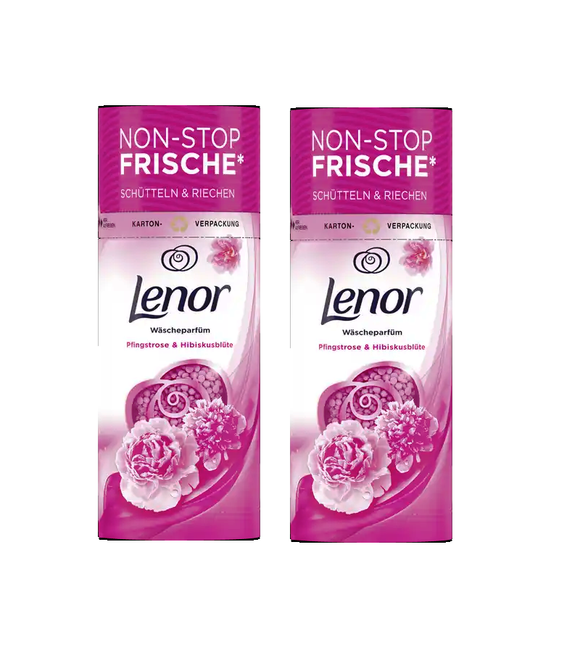 2xPack Lenor Laundry Perfume Unstoppables 'PEAONT & HIBISCUS BLOSSOM - 310 g