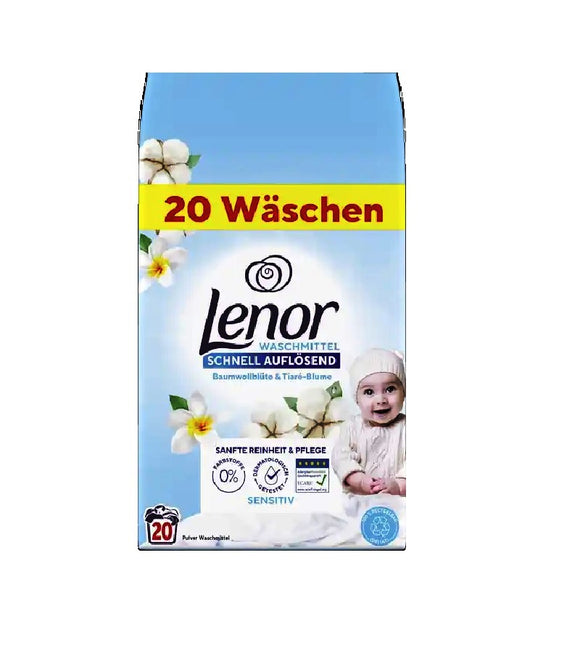 Lenor 'SENSITIVE' Washing Laundry Detergent - 20 WL