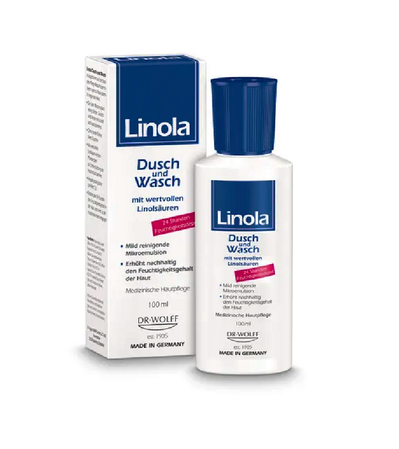 Linola Shower and Wash Gel for Dry or Skin prone to Neurodermatitis - 100 to 500 ml