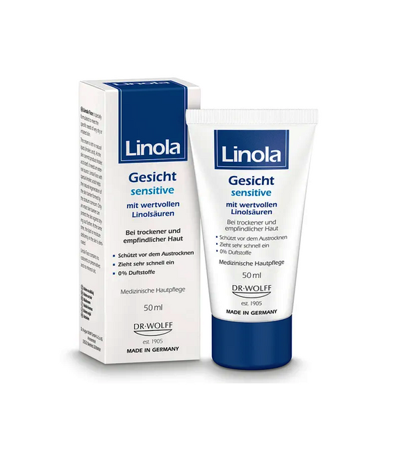 Linola Face Cream for Dry and Sensitive Skin - 50 ml