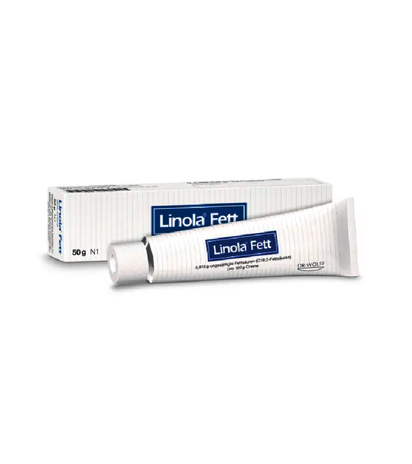 Linola Fat Cream for Very Dry, Cracked or Itchy Skin and for Neurodermatitis - 50 or 150 g