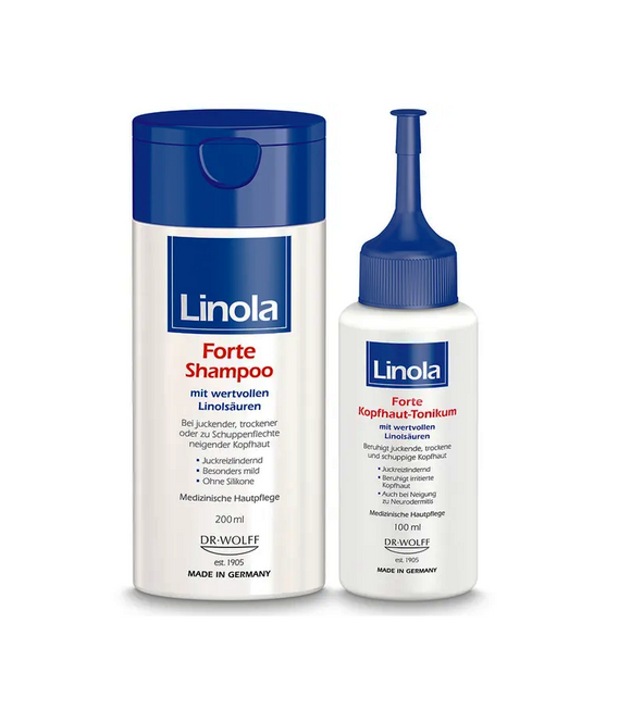 Linola Forte Shampoo + Linola Forte Scalp Tonic Set - 300 ml