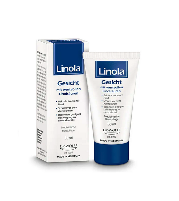 Linola Face Cream for Very Dry, Itchy and Irritated Skin - 50 ml