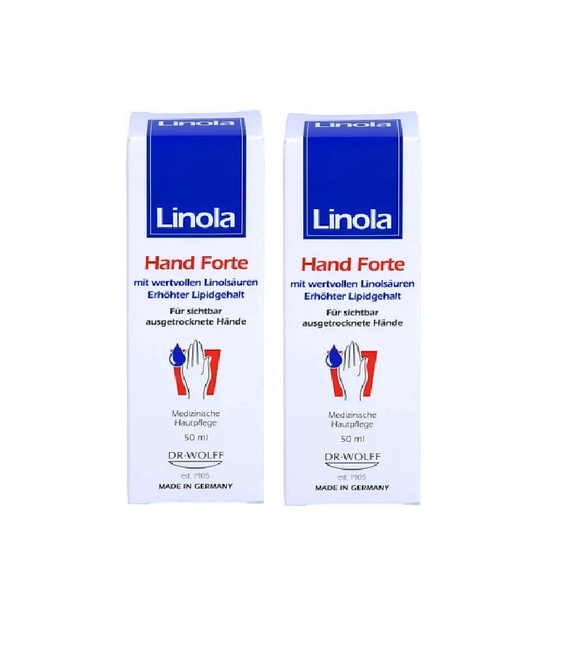 2xPack Linola® Hand Forte Cream for Very Dry and Rough Hands - 100 ml