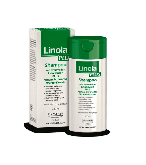 Linola PLUS Shampoo for Itchy, Burning or Irritated Scalp - 200 ml