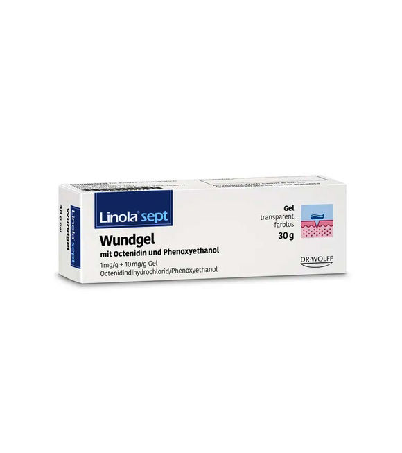 Linola Sept Wound Cooling Gel for Abrasions. Cts or Open Blisters - 30 g