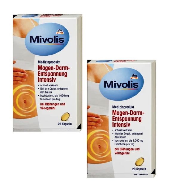 2xPack Mivolis Gastrointestinal Relaxing Capsules - 40 pieces