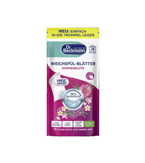Dr. Beckmann Magic Leaves Fabric Softener Sheets Summer Blossom - 28 WL