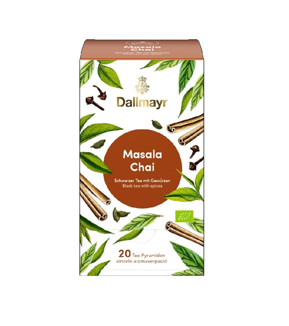 Dallmayr Organic Masala Chai Black Tea with Spices  - 20 Pyramids