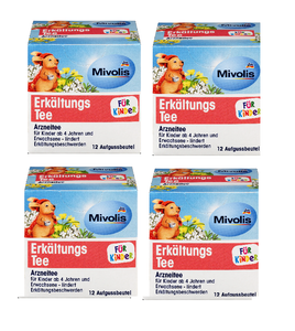 4xPack Mivolis Cold Medicinal Tea for Children - 48 Bags