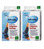 2xPack Mivolis Ankle Bandages for Feet - Sizes S-L