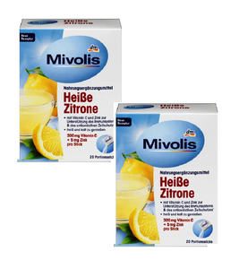 2xPack Mivolis Hot Lemon Drink - 40 Pcs