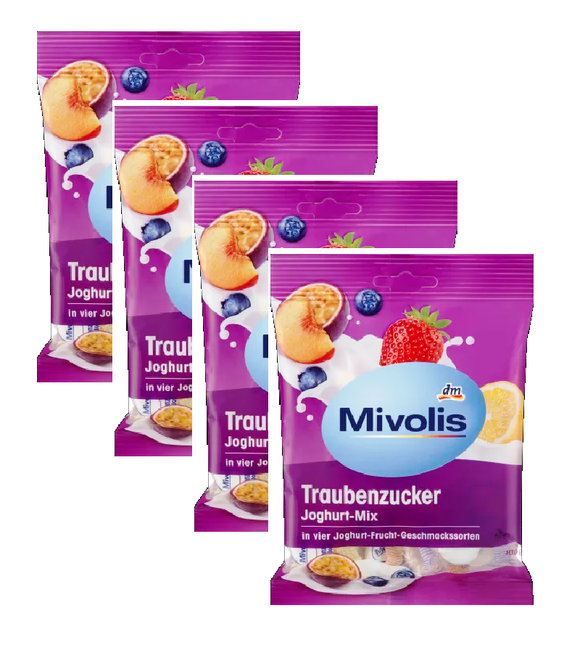 4xPack Mivolis Glucose Yoghurt Mix - 400 g