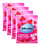 4xPack Mivolis Glucose Lollipops, Raspberry - 300 g