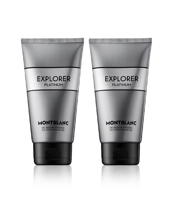 2xPack Mont Blanc Explorer Platinum Shower Gel - 300 ml