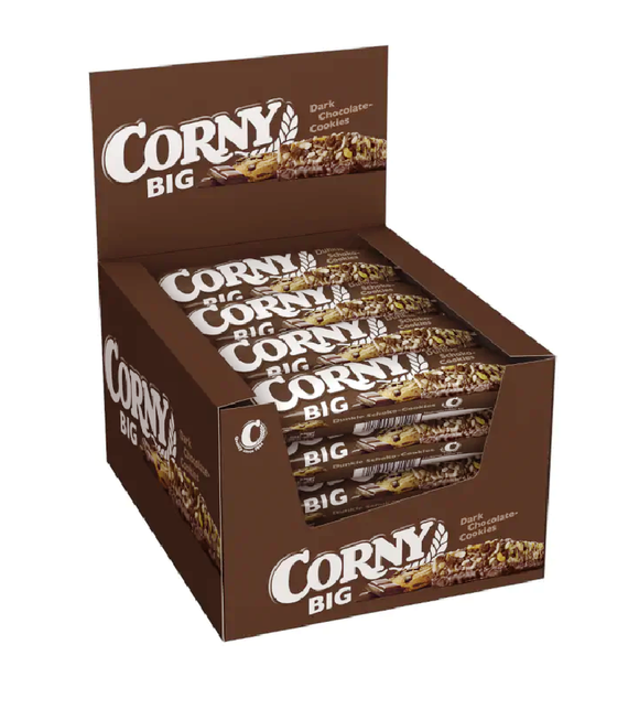 CORNY BIG Muesli Bars - Dark Chocolate Cookies - 24 Pieces