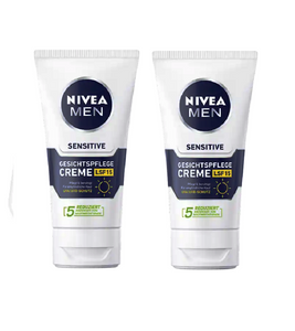 2xPack Nivea Men Facial Care Sensitive Cream SPF 15  - 150 ml