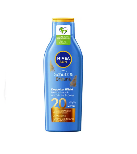 NIVEA SUN Protection & Tan Complexion Lotion LF20 - 200 ml