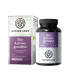 Nature Love Organic Ashwagandha Capsules - 135 or 240 Pcs