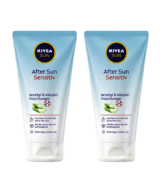 2xPacks Nivea After Sun Sensitive Cream Gel - 300 ml
