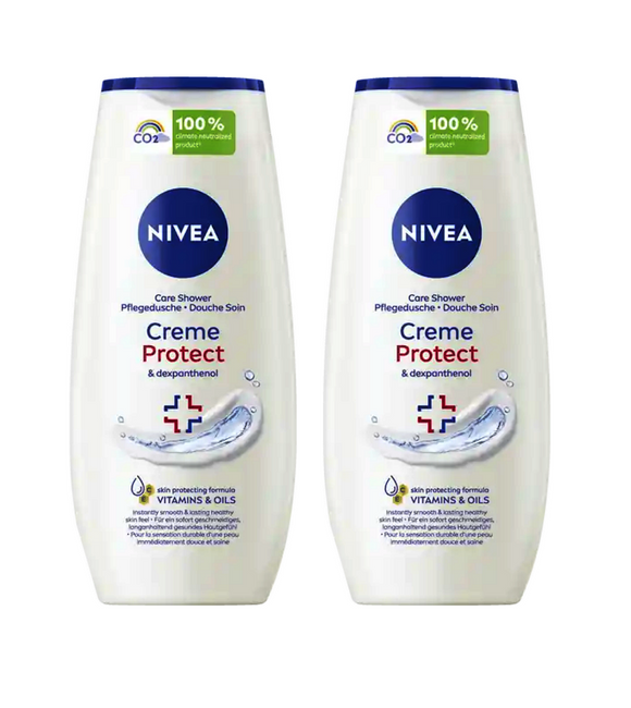 2xPack Nivea Protect & Dexpanthenol Shower Cream - 500 ml