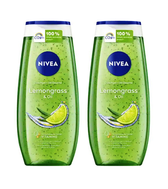 2xPack Nivea Lemongrass & Oil Shower Gel - 500 ml