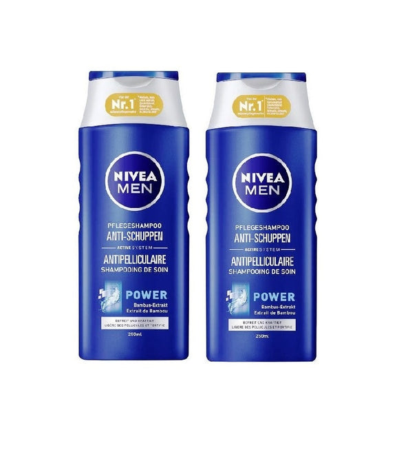 2xPack NIVEA Men Anti-dandruff Power Shampoo - 500 ml