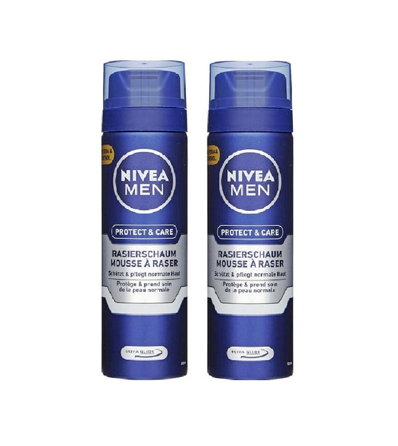 2xPack NIVEA Men Protect+Care Shaving Foam - 400 ml