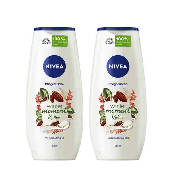 2xPack NIVEA Winter Moment Cocoa Care Shower Gel - 500 ml